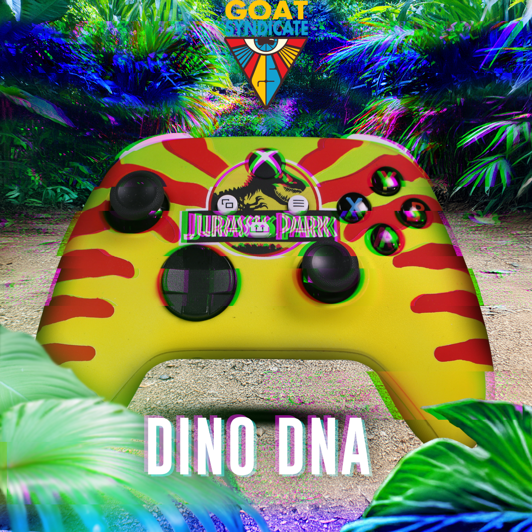 Colorful inflatable arch with 'Durango Park' branding in a tropical setting