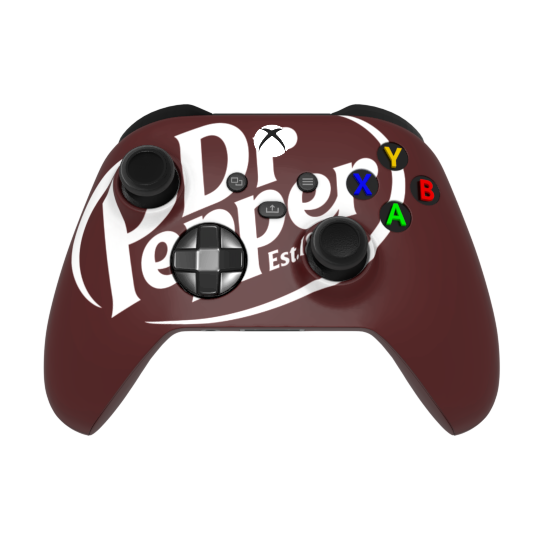 thumb- Gaming controller with Dr Pepper branding on a white background