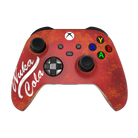 thumb- Red gaming controller with 'Nuka Cola' branding on a white background
